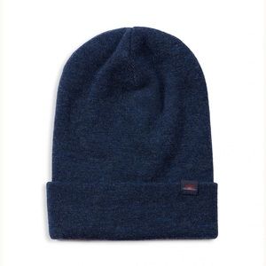 Faherty Navy Blue Merino Beanie